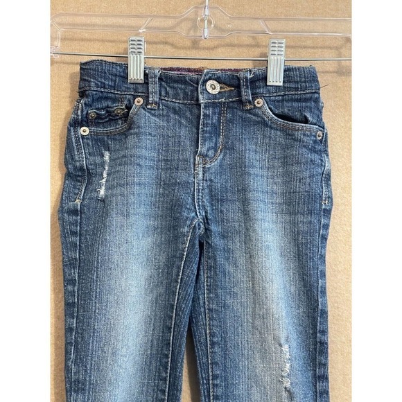 Levi's Jeans Girl's 7 Blue Denim Slim Straight Fit - Picture 2 of 10